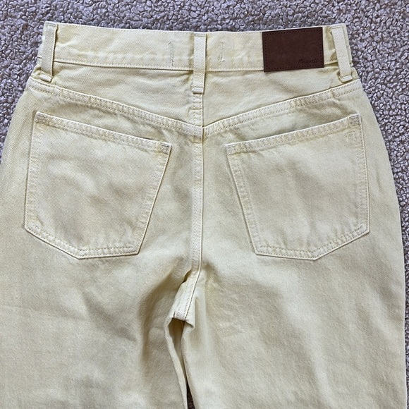 MADEWELL Baggy Straight Jeans in Pale Daffodil NWT Size 25 - Picture 12 of 16